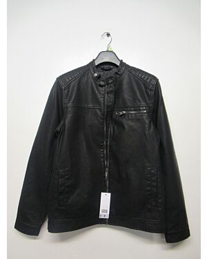 MENS EXCHAINSTORE BRAND LEATHER LOOK JACKET PL17751  