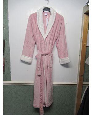 LADIES EXCHAINSTORE BRAND LONG PINK SOFT DRESSING GOWN  PL19790  