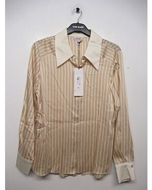 LADIES EXCHAINSTORE BRAND  STRIPE SATIN BLOUSE PL19883