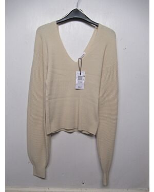 LADIES EXCHAINSTORE BRAND RIBBED VISCOSE JUMPER PL19915 