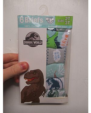 BOYS JURASSIC PARK 6 PACK OF BRIEF  PL19937 