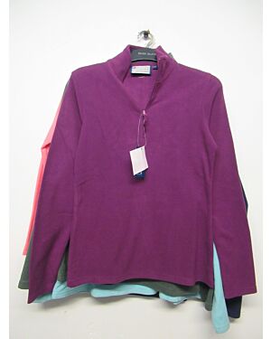LADIES EXCHAINSTORE BRAND HALF ZIP FLEECE PL19942   