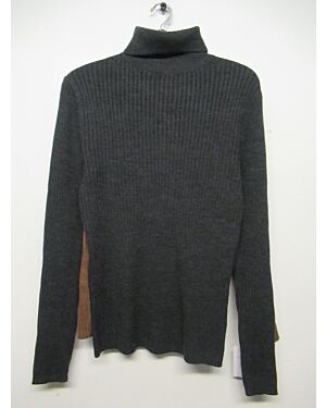 MENS EXCHAINSTORE BRANDED ROLL NECK RIBBED JUMPER PL19951   