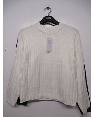 LADIES EX CHAIN STORE  RIBBED CABLE JUMPER    SIZES S-XL    3 COLOUR PL4035