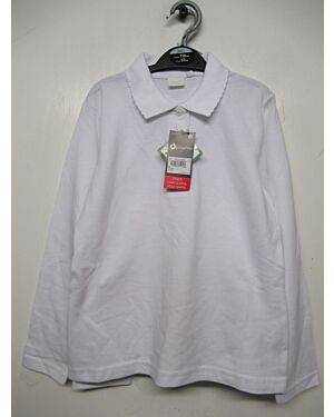 GIRLS EXCHAINSTORE BRANDED SCHOOL LONG SLEEVE POLO P.K PACK OF 2  PL19730 