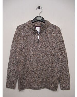 BOYS EXCHAINSTORE BRANDED  HALF ZIP FLECK JUMPER PL18527  