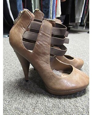 LADIES BROWN SHOE  PL19641 