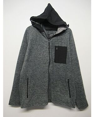 MENS EX CHAINSTORE BRAND FULL ZIP HEAVY FLEECE HOODY  PL19760  