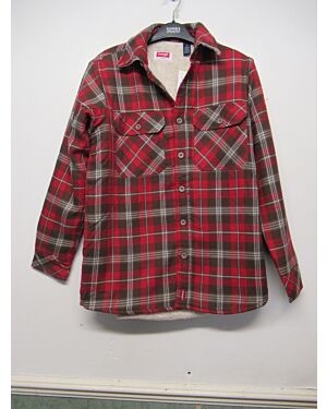 MENS WRANGLER FLEECED LINED PADDED SHIRT PL19786 