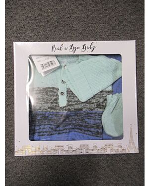 ROCK A BYE BABY KNITTED 4-PIECE SET    STYLE 10 PL19819