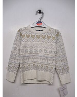 GIRLS XMAS JUMPER PL19909   SIZES 1-6 YEARS   