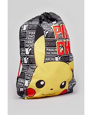 PIKACHU BLACK AND WHITE Trainer Bag WLPOK03310                              