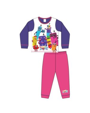 GIRLS TODDLER NUMBERBLOCKS SUBLIMATION PYJAMAS PL1821