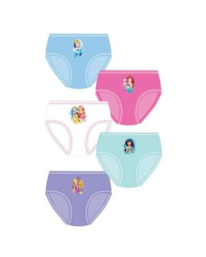 GIRLS PRINCESS 5PK BRIEFS PL1191