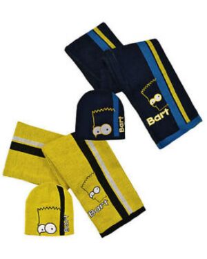 Bart Simpson Hat and Scarf set TD10368