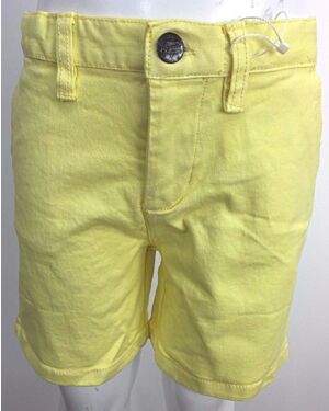 GIRLS EX CHAIN STORE PENGUIN YELLOW DENIM SHORT QA398