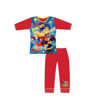 GIRLS OLDER DC SUPERHERO SUBLIMATION PYJAMAS QA602