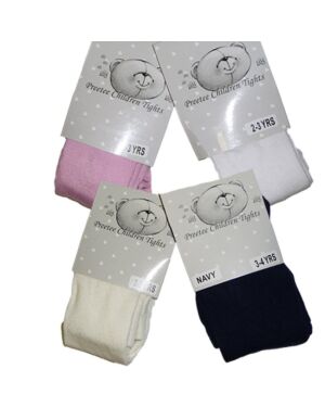 GIRLS PLAIN TIGHTS TD3001