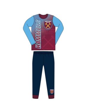 BOYS OLDER WEST HAM SUBLIMATION PYJAMAS QA7016