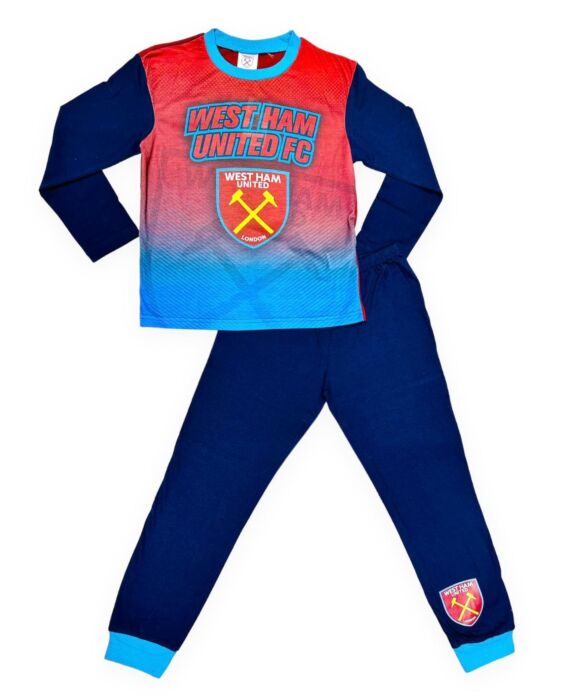 BOYS WEST HAM UNITED SUBLIMATION PYJAMAS TD10276