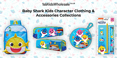 Baby Shark Kids Character Clothing & Accessories Collections at 1stKids Wholesale